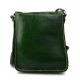 Bolso de cuero bandolera de piel cartero verde de hombre de mujer de cuero bolso de piel bolso de espalda bolso de piel