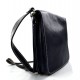 Bolso de cuero bandolera hombre mujer cartero de cuero azul bolso de piel messenger