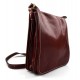 Sac cuir d'èpaule rouge sac postier sac en cuir homme femme bandoulière sac de bureau messenger made in Italy