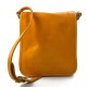 Bolso de cuero bandolera de piel cartero amarillo de hombre de mujer de cuero bolso de piel bolso de espalda bolso de piel