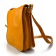 Sac cuir d'èpaule jaune sac postier sac en cuir homme femme bandoulière sac de bureau messenger made in Italy