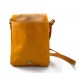 Bolso de cuero bandolera de piel cartero amarillo de hombre de mujer de cuero bolso de piel bolso de espalda bolso de piel