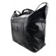 Leather dufflebag XXXL weekender black mens ladies travel duffel gym bag luggage