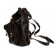 Mochila de piel marron oscuro mochila piel mochila hombre mujer mochila de viaje