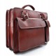 Leather shoulder bag briefcase carry on messenger bag leather ladies handbag mens office bag red