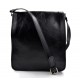 Tracolla pelle uomo donna borsa pelle borsello uomo donna postino messenger nero