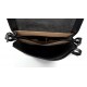 Bolso de cuero bandolera hombre mujer cartero de cuero negro bolso de piel messenger