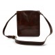 Mens shoulder leather bag shoulderbag genuine leather briefcase messenger brown