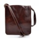 Bolso de cuero bandolera hombre mujer cartero de cuero marron bolso de piel messenger