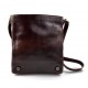 Mens shoulder leather bag shoulderbag genuine leather briefcase messenger brown