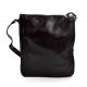 Bolso de cuero bandolera hombre mujer cartero de cuero marron oscuro bolso de piel messenger