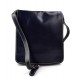 Bolso de cuero bandolera hombre mujer cartero de cuero azul bolso de piel messenger