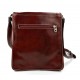 Sac cuir d'èpaule sac postier sac en cuir homme femme bandoulière sac de bureau rouge