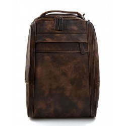 Zaino pelle vintage uomo donna zaino medio vera pelle zaino viaggio uomo borsa testa moro pelle lavato