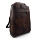 Vintage Leder Rucksack für Männer und Frauen mittlerer Rucksack Leder Rucksack dunkelbraune Tasche gewaschenem Leder