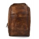 Vintage Leder Rucksack für Männer und Frauen mittlerer Rucksack Leder Rucksack braun Tasche gewaschenem Leder