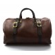 Duffle bag genuine leather travel bag shoulder bag brown mens ladies travel bag gym bag luggage made in Italy