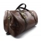 Duffle bag genuine leather travel bag shoulder bag brown mens ladies travel bag gym bag luggage made in Italy