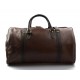 Duffle bag genuine leather travel bag shoulder bag brown mens ladies travel bag gym bag luggage made in Italy