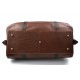 Duffle bag genuine leather travel bag shoulder bag brown mens ladies travel bag gym bag luggage made in Italy