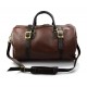 Duffle bag genuine leather travel bag shoulder bag brown mens ladies travel bag gym bag luggage made in Italy