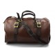 Duffle bag genuine leather travel bag shoulder bag brown mens ladies travel bag gym bag luggage made in Italy