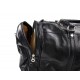 Leder reisetasche sporttasche schwarz damen herren schultertasche ledertasche