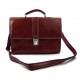 Leather briefcase mens ladies office handbag shoulderbag messenger business bag satchel red leather executive bag