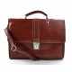 Leather briefcase mens ladies office handbag shoulderbag messenger business bag satchel red leather executive bag