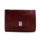 Leather briefcase mens ladies office handbag shoulderbag messenger business bag satchel red leather executive bag