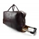 Leder dunkelbraun Troller Reisetasche Manner Damen mit Griff