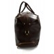 Bolso de viaje marron oscuro con ruedas bolso de cuero