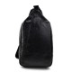 Bolso espalda de cuero bolso mochila bolso de espalda bandolera negro