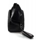 Bolso espalda de cuero bolso mochila bolso de espalda bandolera negro