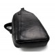 Bolso espalda de cuero bolso mochila bolso de espalda bandolera negro