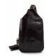 Bolso espalda de cuero bolso mochila bolso bandolera marron oscuro