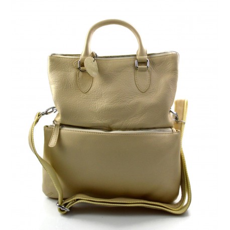 Borsa da spalla pelle donna borsa borsa beige borsa vera pelle