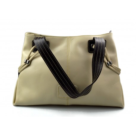 Bolso bandolera mujer piel bolso beige de espalda de cuero bandolera de cuero bolso de piel mujer bolso cuero made in Italy