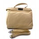 Borsa pelle donna beige borsa spalla a mano e a tracolla