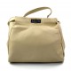 Borsa pelle donna beige borsa spalla a mano e a tracolla