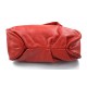 Borsa pelle donna rosso a spalla con pochette inclusa shopper