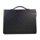 Organisateur en cuir A4 sac document sac organisateur sac tablet cuir homme messenger noir