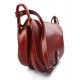 Borsa donna pelle tracolla a spalla rosso vera pelle hobo bag made in Italy