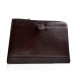 Maletin cartera en piel genuina italiana cartera bolso cartera de cuero marron oscuro organizador cuero carpeta de archivos