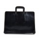 Organisateur en cuir A4 sac document sac dossier organisateur poignées rétractables cuir homme cuir femme sac cartable noir