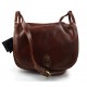 Ladies handbag hobo bag shoulder bag  crossbody bag made in Italy genuine leather satchel leather bag brown