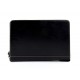 Leather folder A4 document file folder A4 black leather zipped document folder bag office folder document organiser