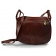 Borsa donna pelle tracolla a spalla marrone vera pelle hobo bag made in Italy