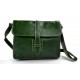 Leather hobo bag mens satchel messenger bag shoulder bag crossbody green