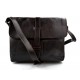 Leather hobo bag mens satchel bag shoulder bag crossbody dark brown